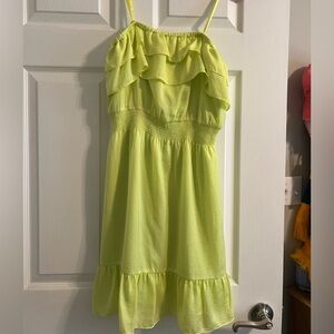 Gianni Bini Strapless Lime Dress